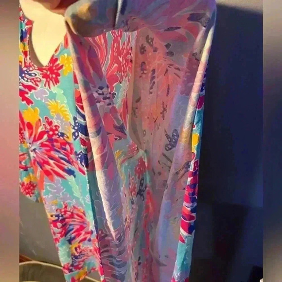 Women’s Lilly Pulitzer Stefani Dress Sippin and Trippin/ Cover Up,‎ size Small - Picture 3 of 5